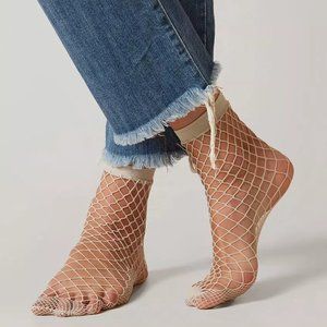 Free People Fishnet Anklet Socks